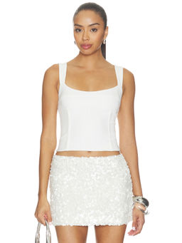 Runaway The Label - Orion Women's Lace-Up Boned Bustier White
