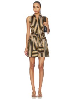 Simon Miller - Inna Women's Sleeveless Poplin Shirt Mini Dress Black