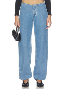 Still Here - Sport Women's High-Waist Straight-Leg Jeans Blue