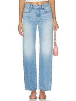 SLVRLAKE - Premium Women's High-Waist Straight-Leg Jeans Blue