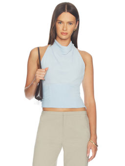 Sovere - Ada Women's Sleeveless Halter Neck Top Blue