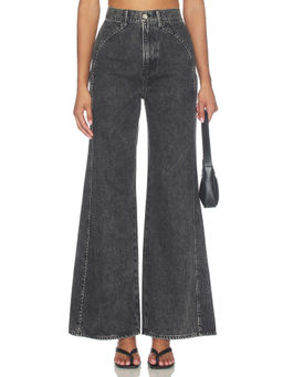Veronica Beard - Grant Women's High Rise Wide Leg Jeans Tornado
