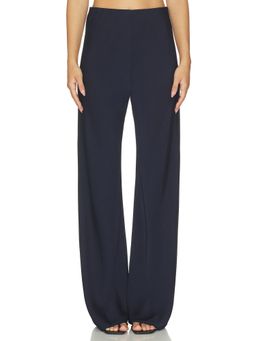 Veronica Beard - Braddock Women's Elastic Waist Wide-Leg Palazzo Pants Navy Blue