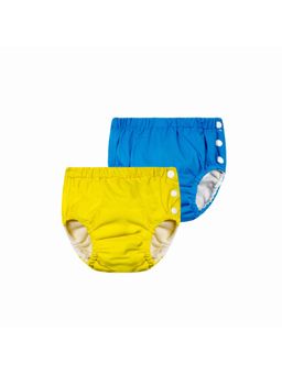Chinmay Kids - Blue-Yellow Reusable Swimwear Diaper for Unisex (Set of 2)