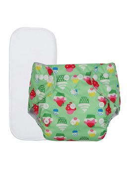 Chinmay Kids - Green Prints Reusable, Washable and Adjustable Cloth Diaper