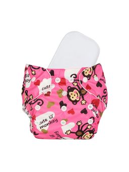 Chinmay Kids - Pink Prints Reusable, Washable and Adjustable Cloth Diaper