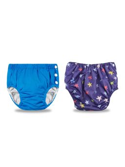 Chinmay Kids - Blue Reusable Swimwear Diaper for Unisex (Set of 2)