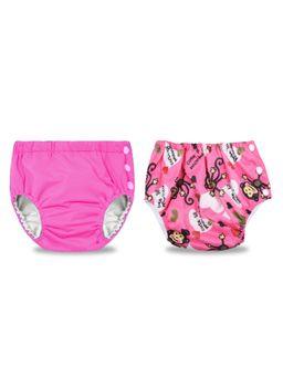 Chinmay Kids - Pink Reusable Swimwear Diaper for Unisex (Set of 2)