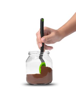 Dreamfarm - Mini Supoon For Thinkitchen Non-Stick Silicone Sit Up Scraping Green