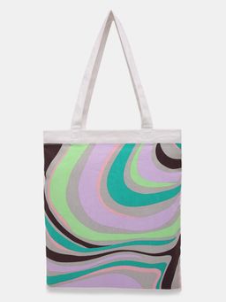 VERO MODA - Women Abstract print Multi-color Tote Bag