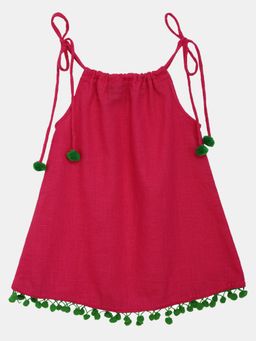 BownBee - Infant Cotton Jhabla- Pink