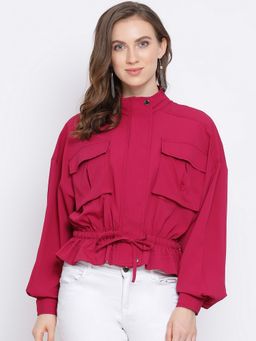 Oxolloxo - Fuchsia Land Women's Maroon Jacket
