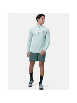 On - Men Teal Polyester Blend Sports Shorts