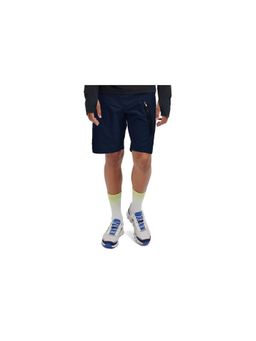 On - Men Navy Polyester Blend Sports Shorts