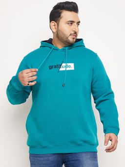 Club York - Blue Hooded Plus Size Sweatshirt