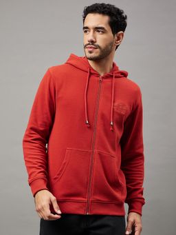 Club York - Rust Hooded Plus Size Sweatshirt
