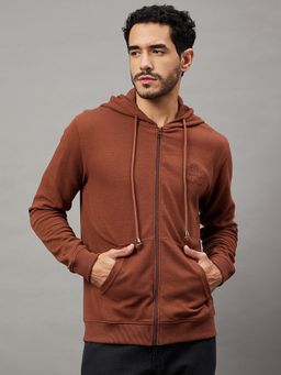 Club York - Chocolate Brown Hooded Plus Size Sweatshirt