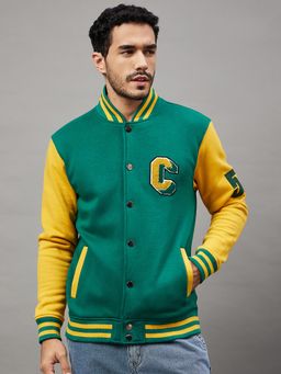 Club York - Bottle Green High Neck Jacket
