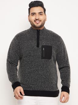 Club York - Grey Self Design Sweater