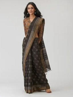 Fabindia - Cotton Silk Block Printed Sari