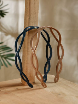 Stol'N - Beige & Blue Hair Bands (Pack of 2) (3-12 Years)