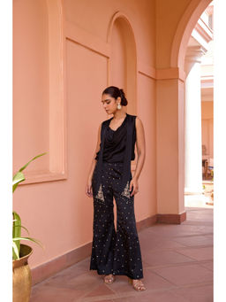 ISHA GUPTA TAYAL - Black Jugni Top and Pant