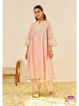 Sheetal Batra - Maziya - Blush Pink Long Chauga Kurta and Salwar