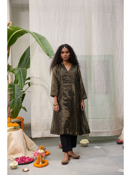 Raas Life - Black Kalakriti Stripes Kurta and Pant
