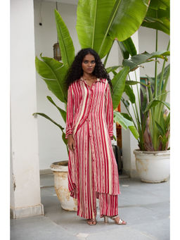 Raas Life - Red Selena Stripes Tunic and Pant