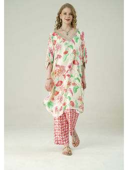 SURABHI ARYA - Multi-Color Muslin Floral Kurta With Pant Co-ords