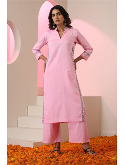 SUI KALA - Gul Pink Embroidered Kurta Set