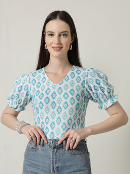 Style Quotient - Women Printed Knit Top
