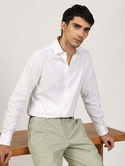 Andamen - Men Cotton Dobby Slim Fit Shirt
