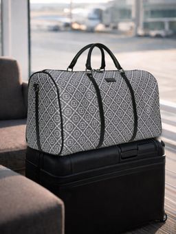ESBEDA - Grey Logo Printed Stylish Travel Duffle Bag (L)
