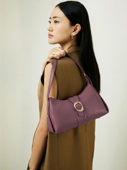 Everpret - Spacious Interior Maroon Ana Minimal Shoulder Bag