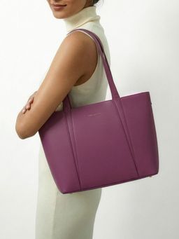 Everpret - Purple Laptop Compartment Camille Minimal Tote Bag