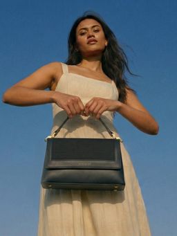 Everpret - Black Cheri Dual Tone Top Handle with Strap Satchel Bag