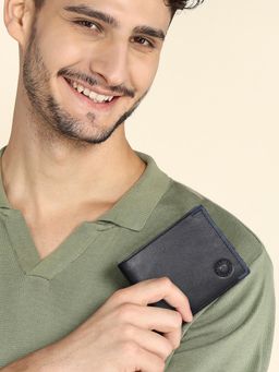Sassora - Genuine Leather RFID with 8 Card Slots, Coin Pocket Bifold Wallet (M)