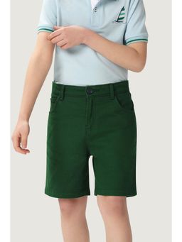 One Friday - Boys Cotton Green Shorts