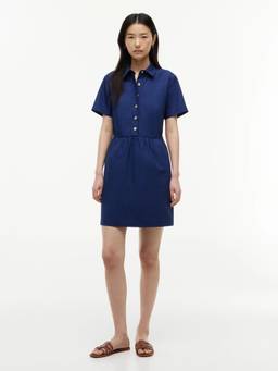 Tommy Hilfiger - Cotton Spread Collar A-Line Dress