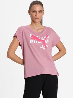 Puma - Modern Sports Graphic Womens Pink T-Shirt