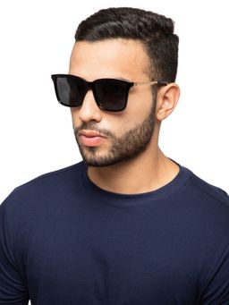 Intellilens - Square 100% UV Protect HD Vision Polarized Sunglasses Gold