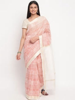 Fabindia - Cotton Printed Stitched Sari