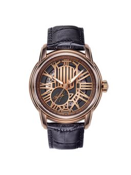 Aries Gold - Aaron Yan Limited Edition Automatic Watch With Sapphire Glass For Men- Aayan1120 Rg-Bkrg