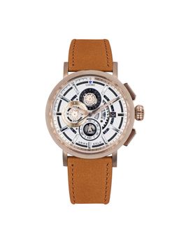 Aries Gold - Hawk Chronograph Skeleton Watch With Sapphire Glass For Men- G 7018 Rg-W