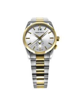Aries Gold - Urban Swiss Quartz Dual Time Watch With Sapphire Glass For Mens- G R92A 2Tg-Sd
