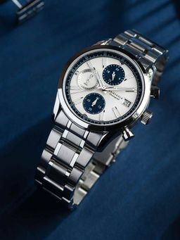 Aries Gold - Champion 7020 Chronograph Limited Edition White Round Dial Mens Watch - G 7020 S-SBU