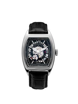 Aries Gold - Infinum Cruiser Automatic 21 Jewels Black Tonneau Dial Men's Watch - G 901A S-BKR