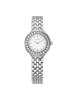 Aries Gold - Majestic Quartz White Round Moving Diamond Dial Women's Watch - L 5041 S-MP