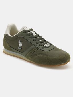 U.S. POLO ASSN. - Clemt 4.0 Men Olive Stylish Casual Sneakers